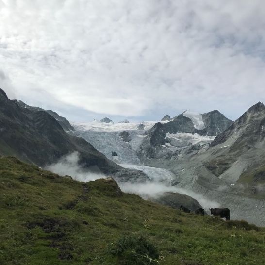 Moiry Cabane and Glacier